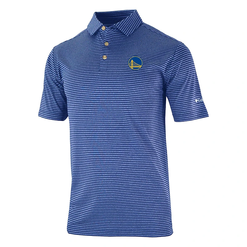 Men's Columbia  Blue Golden State Warriors FW23 Omni-Wick Club Invite II Polo