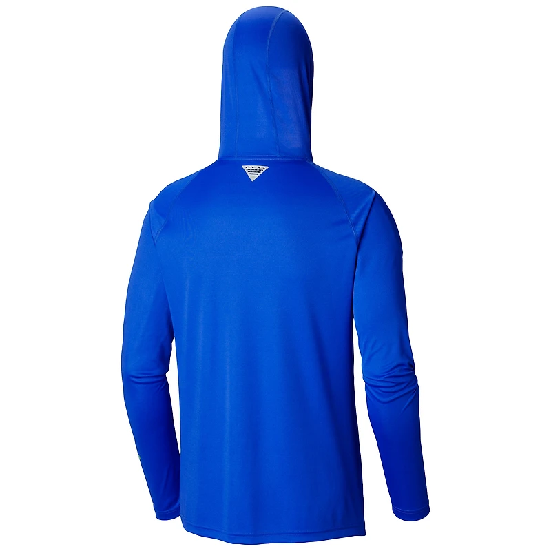 Men's Columbia  Blue Golden State Warriors Terminal Tackle Long Sleeve Hoodie T-Shirt