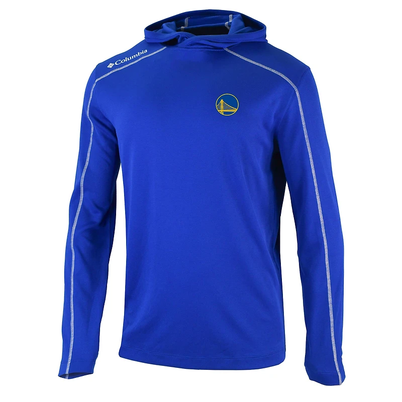 Men's Columbia  Royal Golden State Warriors Shotgun Pullover Hoodie