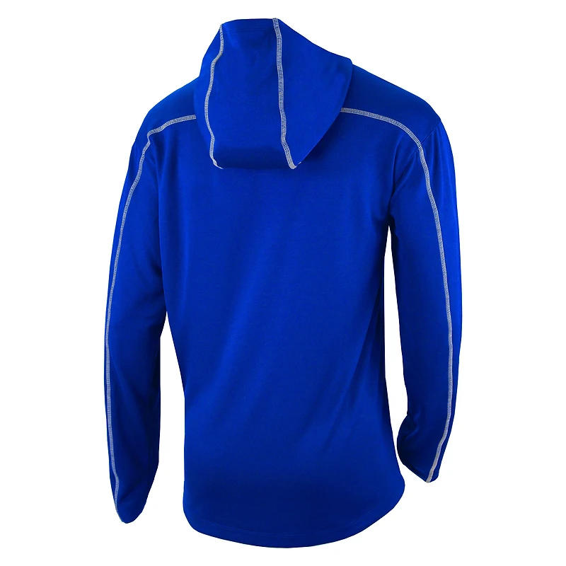 Men's Columbia  Royal Golden State Warriors Shotgun Pullover Hoodie