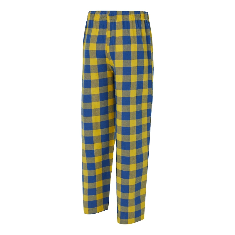 Men's Concepts Sport Royal/Gold Golden State Warriors Avondale T-Shirt & Flannel Pants Set