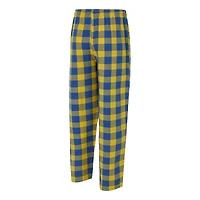 Men's Concepts Sport Royal/Gold Golden State Warriors Avondale T-Shirt & Flannel Pants Set