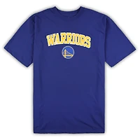 Men's Concepts Sport Royal/Heather Gray Golden State Warriors Big & Tall T-Shirt and Pajama Pants Sleep Set