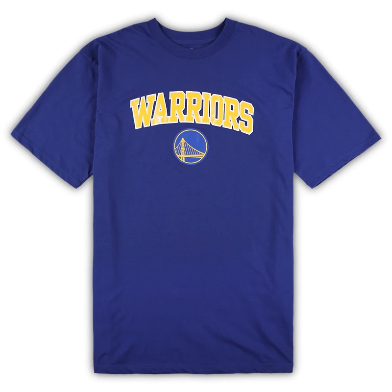 Men's Concepts Sport Royal/Heather Gray Golden State Warriors Big & Tall Top and Pajama Pants Sleep Set