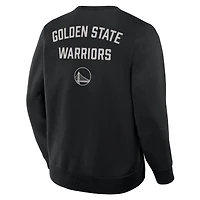 Men's Fanatics Black Golden State Warriors Crossover Collection Defensive Rotation Drill Premium Pullover Sweatshirt
