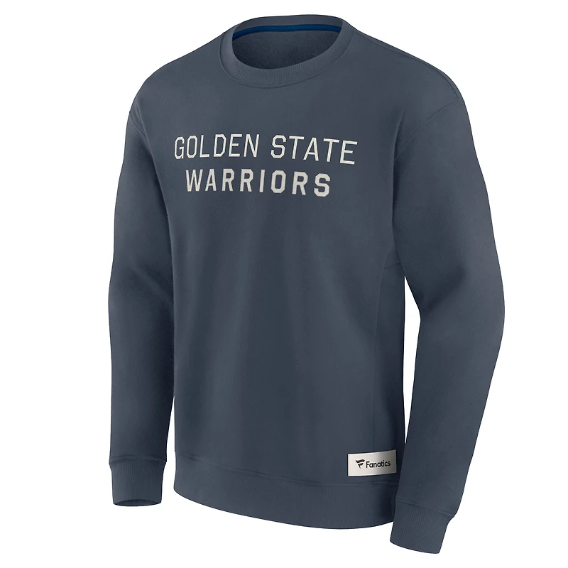 Men's Fanatics Blue Golden State Warriors Elements Future Ground Lettering Pullover Sweatshirt