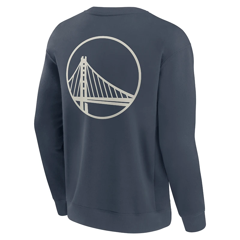 Men's Fanatics Blue Golden State Warriors Elements Future Ground Lettering Pullover Sweatshirt