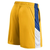 Short de performance d'entraînement Fanatics Gold Golden State Warriors pour hommes