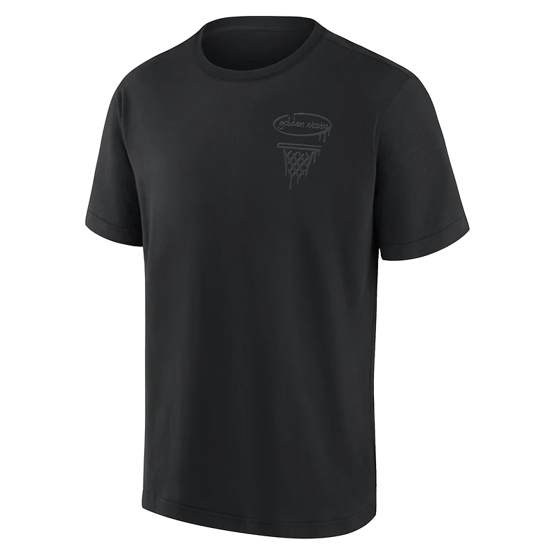 Men's Fanatics Golden State Warriors Blackout Heavyweight T-Shirt