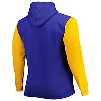Sweat à capuche Fanatics Royal/Gold Golden State Warriors Big & Tall Bold Attack pour hommes