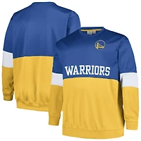 Sweat-shirt à capuche Fanatics Royal/Gold Golden State Warriors Big & Tall pour hommes