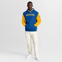 Men's Fanatics  Royal/Gold Golden State Warriors Half Court Shot Clock Fastbreak Hoodie