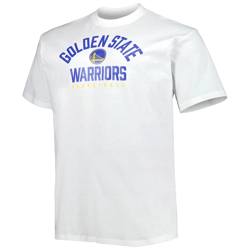Ensemble de deux t-shirts Fanatics Royal/Blanc Golden State Warriors Big & Tall pour hommes