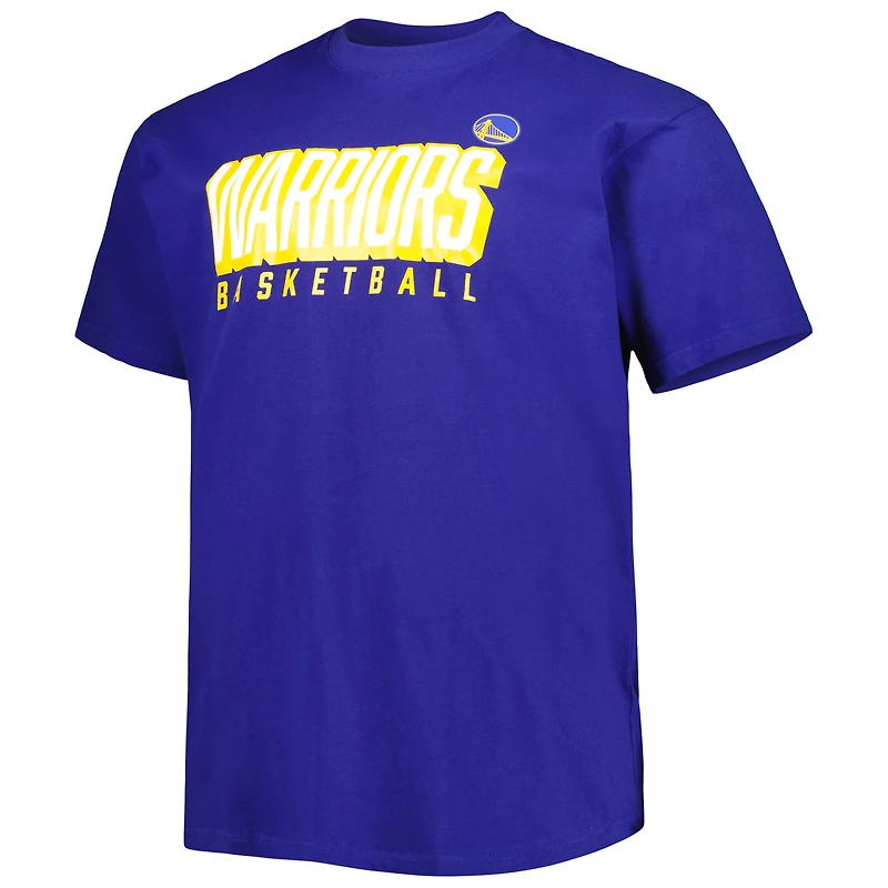 Ensemble de deux t-shirts Fanatics Royal/Blanc Golden State Warriors Big & Tall pour hommes