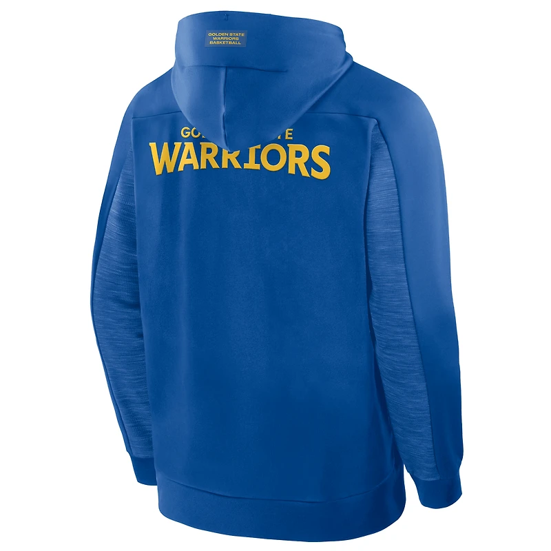 Men's Fanatics Royal Golden State Warriors Back Door Cut Play Defender Full-Zip Hoodie