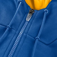 Men's Fanatics Royal Golden State Warriors Back Door Cut Play Defender Full-Zip Hoodie