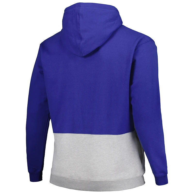 Sweat à capuche anorak demi-zip Fanatics Royal Golden State Warriors pour homme