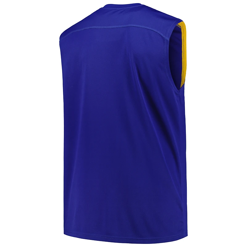 Débardeur musculaire Fanatics Royal Golden State Warriors Big & Tall pour hommes
