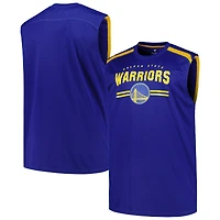 Débardeur musculaire Fanatics Royal Golden State Warriors Big & Tall pour hommes