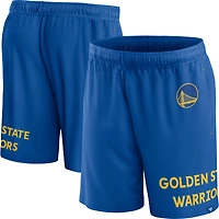 Short Fanatics Royal Golden State Warriors Clincher pour homme