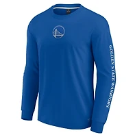 Men's Fanatics Royal Golden State Warriors Elements Strive Long Sleeve T-Shirt