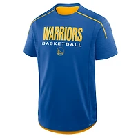 T-shirt d'entraînement de passe entrante Fanatics Royal Golden State Warriors pour hommes