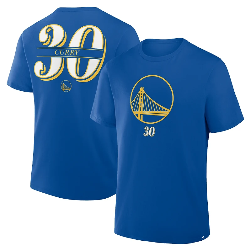Men's Fanatics Stephen Curry Royal Golden State Warriors The Paint Name & Number T-Shirt
