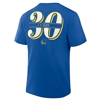 T-shirt Fanatics pour homme Stephen Curry Royal Golden State Warriors « The Paint » avec nom et numéro