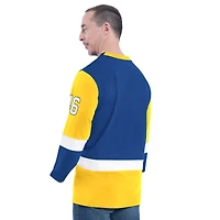 Haut de rugby adaptatif à manches longues G-III Sports by Carl Banks Royal Golden State Warriors pour homme