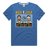 Men's Homage Stephen Curry & Seth Royal Golden State Warriors NBA Jam Tri-Blend T-Shirt