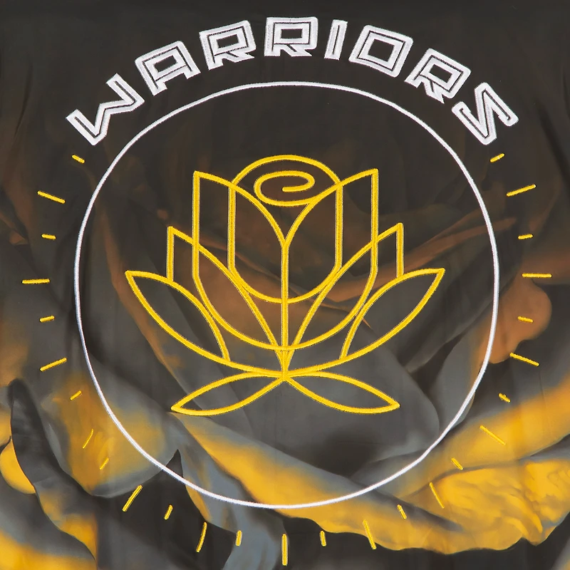 Men's JH Design Black Golden State Warriors 2022/23 City Edition Full-Zip Nylon Bomber Jacket