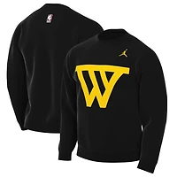 Sweat-shirt Jordan Brand noir Golden State Warriors Statement Edition pour homme