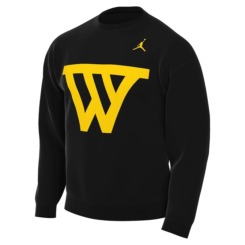 Men's Jordan Brand Black Golden State Warriors Statement Edition Sweatshirt