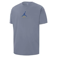 T-shirt Jordan Brand bleu pour homme Golden State Warriors Statement Edition Jumpman Flight Heavyweight