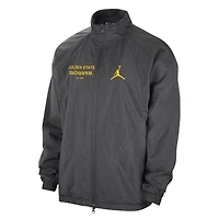 Men's Jordan Brand Gray Golden State Warriors Courtside Statement Edition Jumpman Jam Full-Zip Jacket