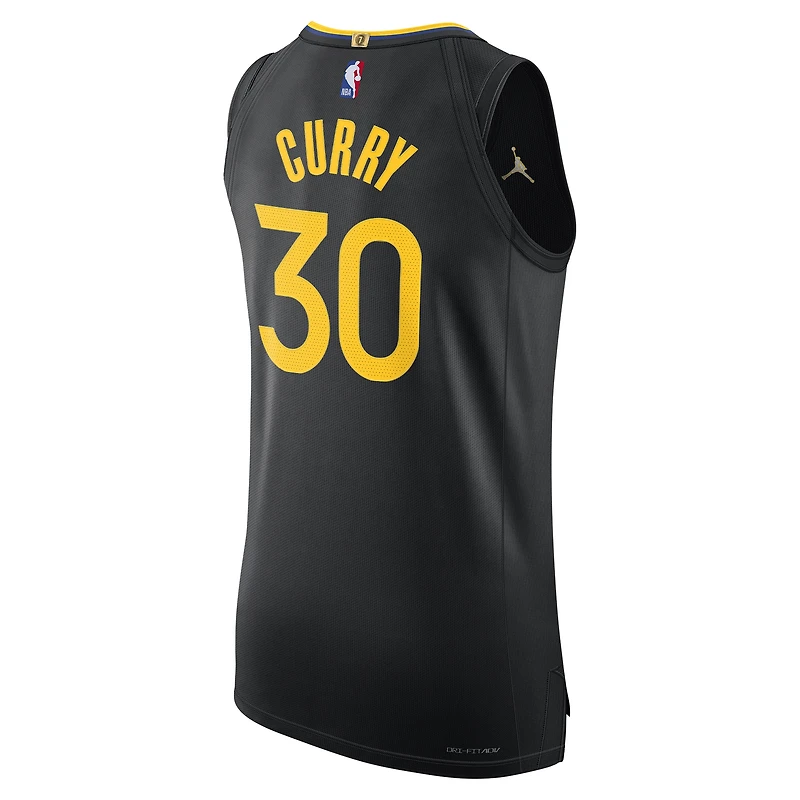 Men's Jordan Brand Stephen Curry Black Golden State Warriors 2024/25 Authentic Jersey - Statement Edition