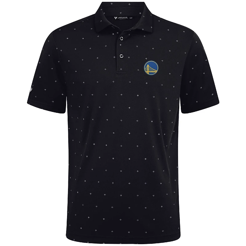 Polo Vision noir pour homme des Golden State Warriors de Levelwear