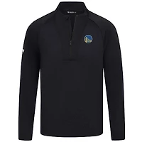 Haut volley noir à fermeture éclair quart de tour pour homme Levelwear des Golden State Warriors