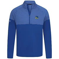 Men's Levelwear Royal Golden State Warriors Classic Stripes Quarter-Zip Top