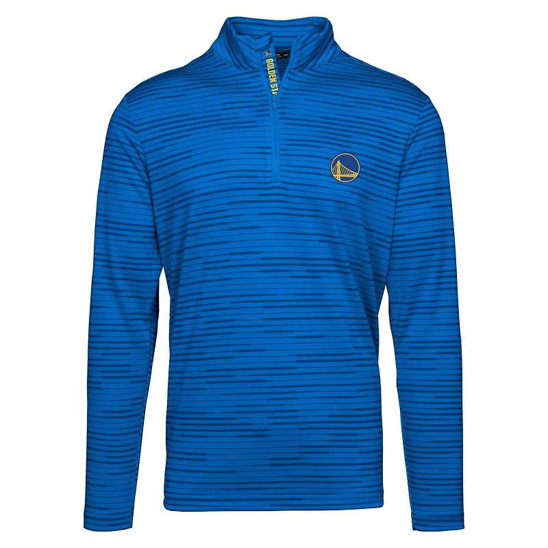 Pull à capuche zippé quart de tour Levelwear Royal Golden State Warriors Gear Insignia Core pour homme