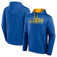 Men's Logo Athletic Royal Golden State Warriors Head Start Pullover Hoodie