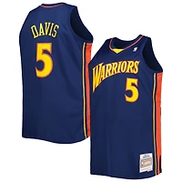 Maillot Homme Mitchell & Ness Baron Davis Navy Golden State Warriors Big Tall Hardwood Classics 2006/07 Swingman