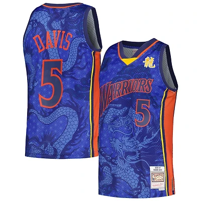 Maillot de joueur Mitchell & Ness Baron Davis Royal Golden State Warriors 2006/07 Hardwood Classics Asian Heritage 6.0 Swingman Throwback Player