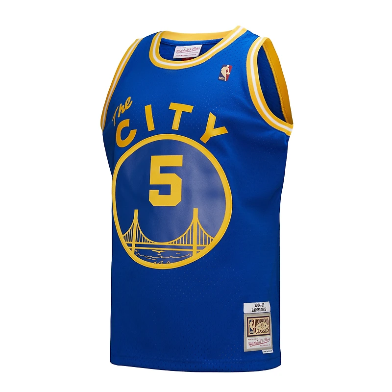 Maillot Mitchell & Ness Baron Davis Royal pour homme Golden State Warriors Hardwood Classics 2004/05 Swingman