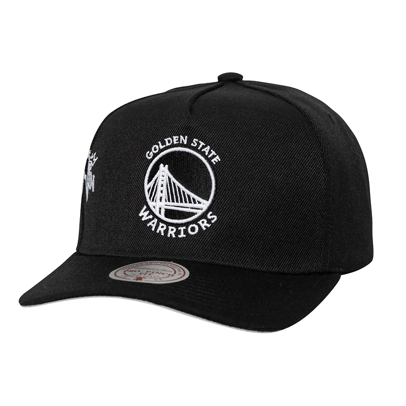 Casquette ajustable noire Mitchell & Ness Golden State Warriors pour homme, Finale NBA 2022, Born To Win Pro Crown