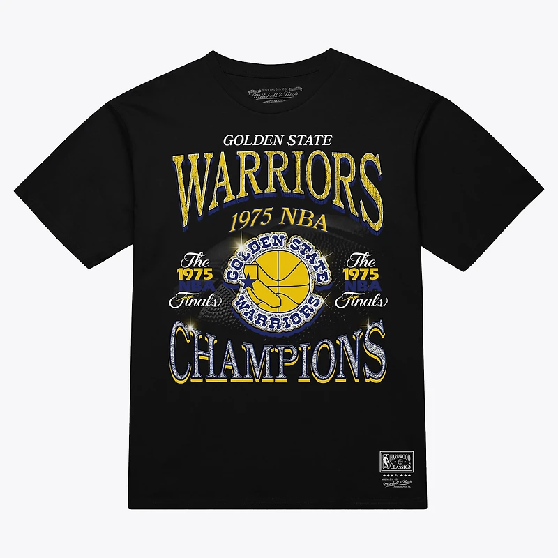 Men's Mitchell & Ness Black Golden State Warriors Champions Era T-Shirt