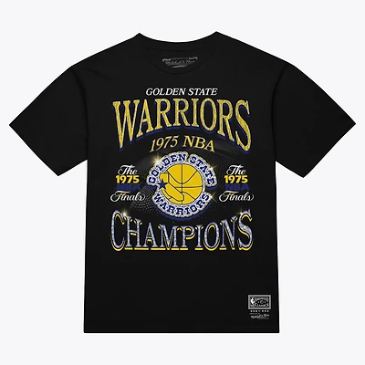 Men's Mitchell & Ness Black Golden State Warriors Champions Era T-Shirt