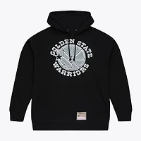 Sweat à capuche chromé noir Mitchell & Ness Golden State Warriors pour homme