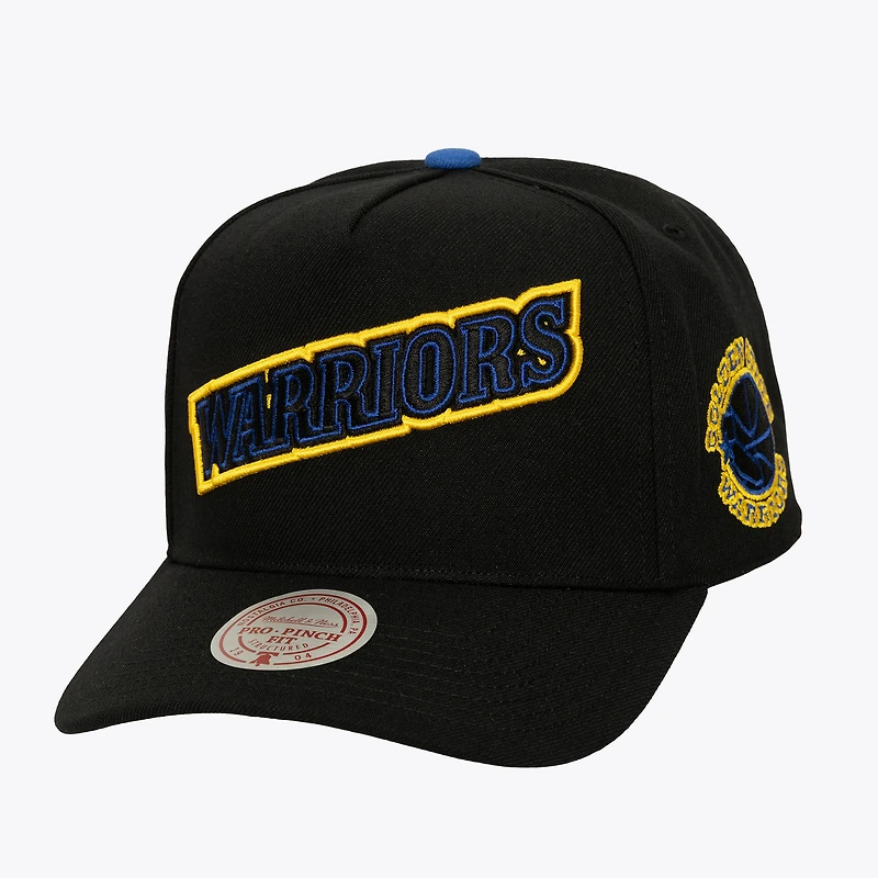 Men's Mitchell & Ness Black Golden State Warriors Class Act Pro Snapback Hat