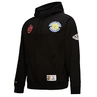 Sweat à capuche noir pour homme Mitchell & Ness Golden State Warriors Hardwood Classics Blackout Collection